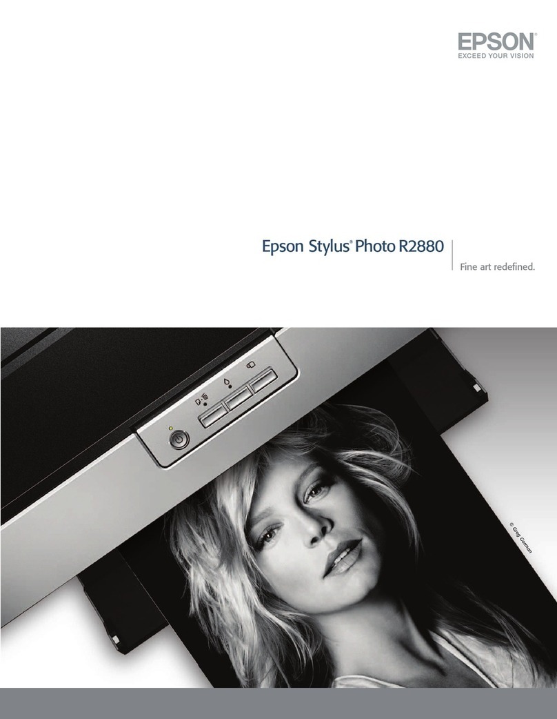 Epson R2880 - Stylus Photo Color Inkjet Printer User manual