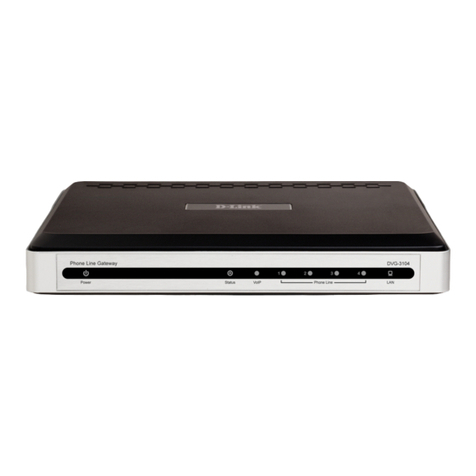D-Link DVG-3104MS - VoiceCenter PSTN Gateway User manual D-Link DVG-3104MS - VoiceCenter PSTN Gateway User manual
