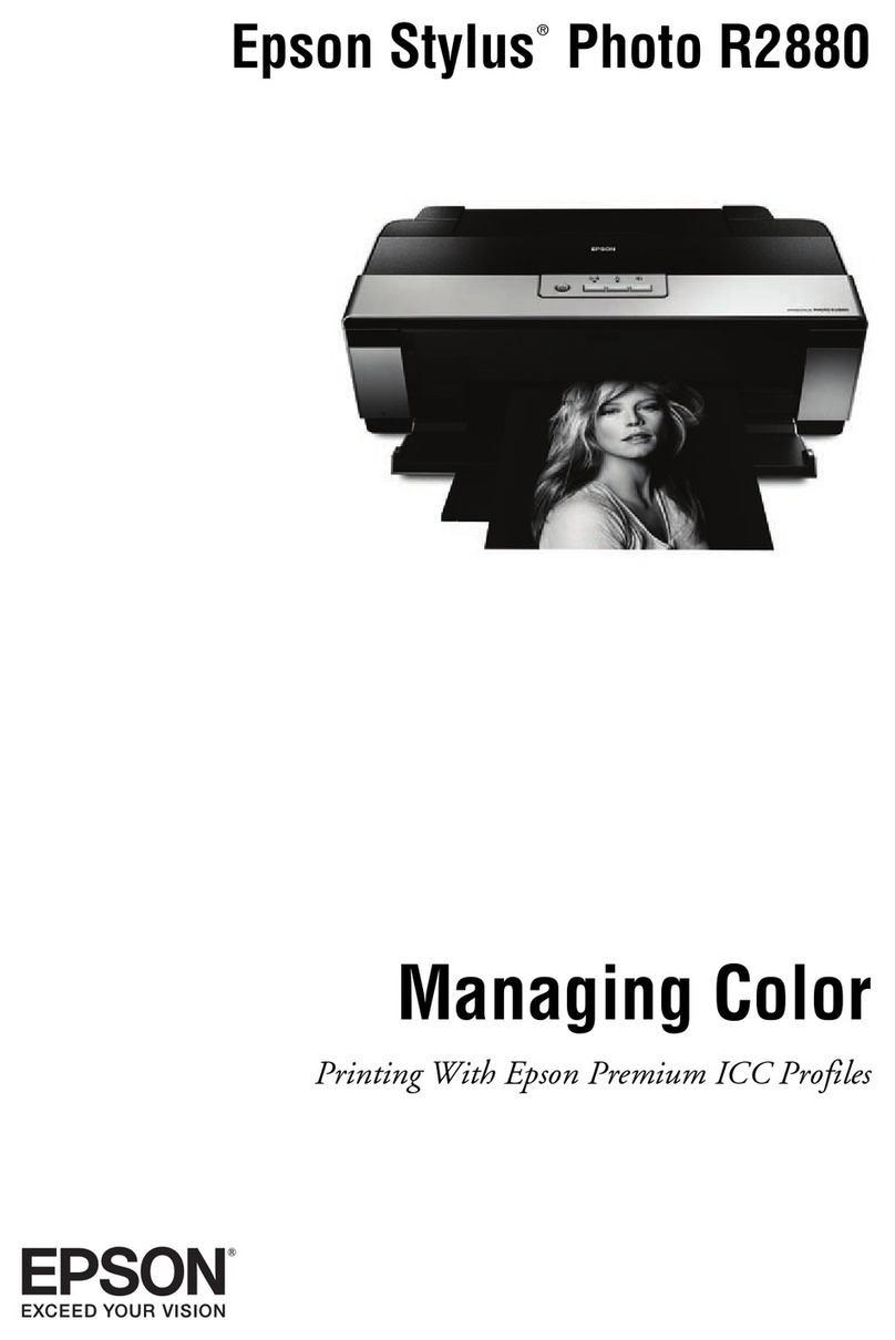 Epson R2880 - Stylus Photo Color Inkjet Printer User manual