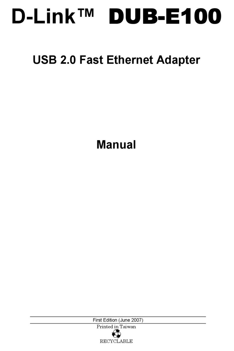 D-Link DUB-E100 User manual D-Link DUB-E100 User manual