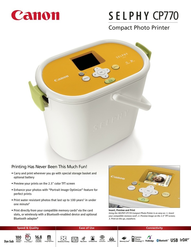 Canon SELPHY CP770 User manual