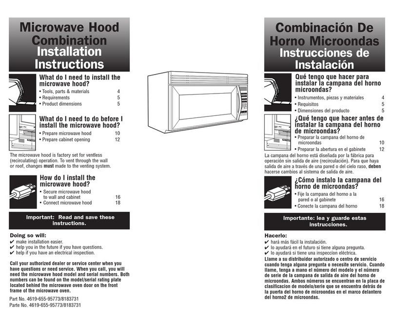 Whirlpool GH4155XPQ installation instructions