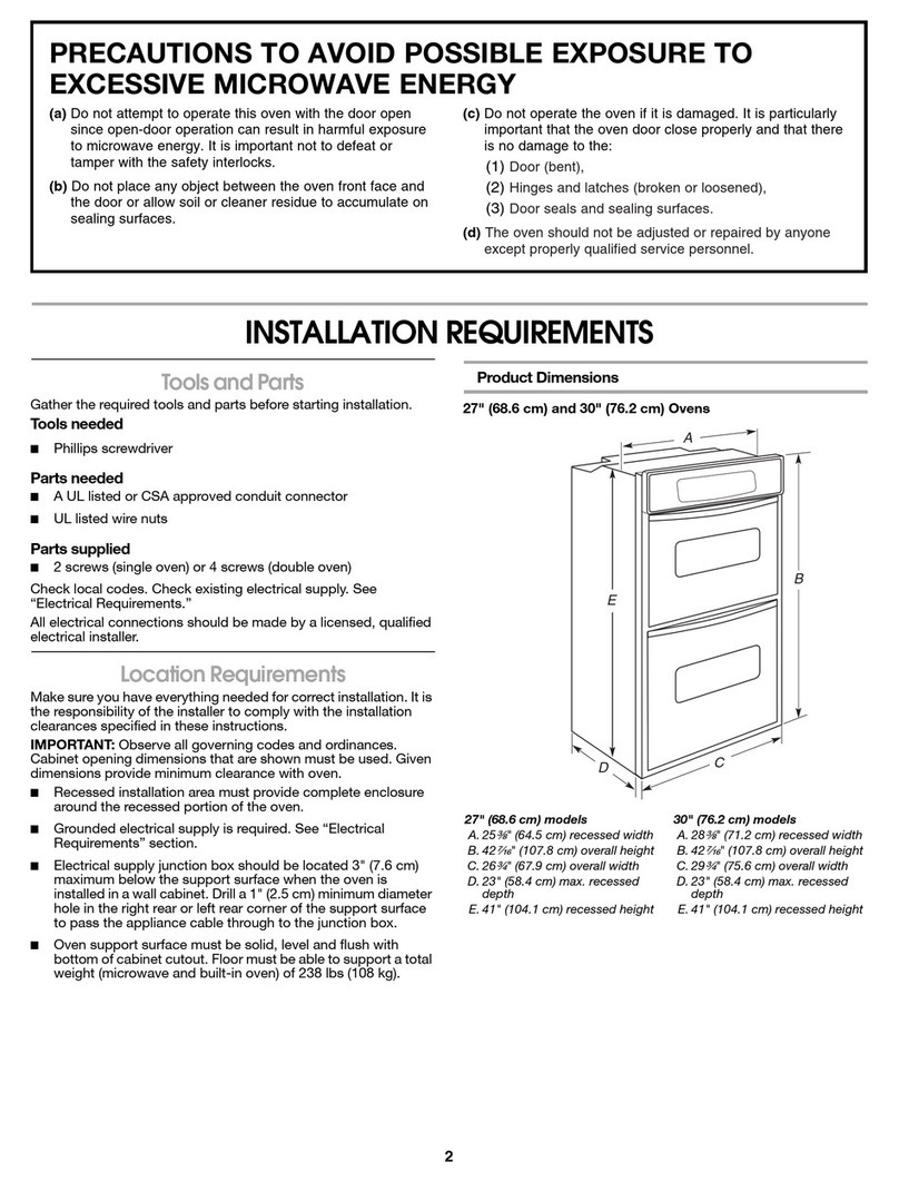 Whirlpool GSC308PRQ installation instructions