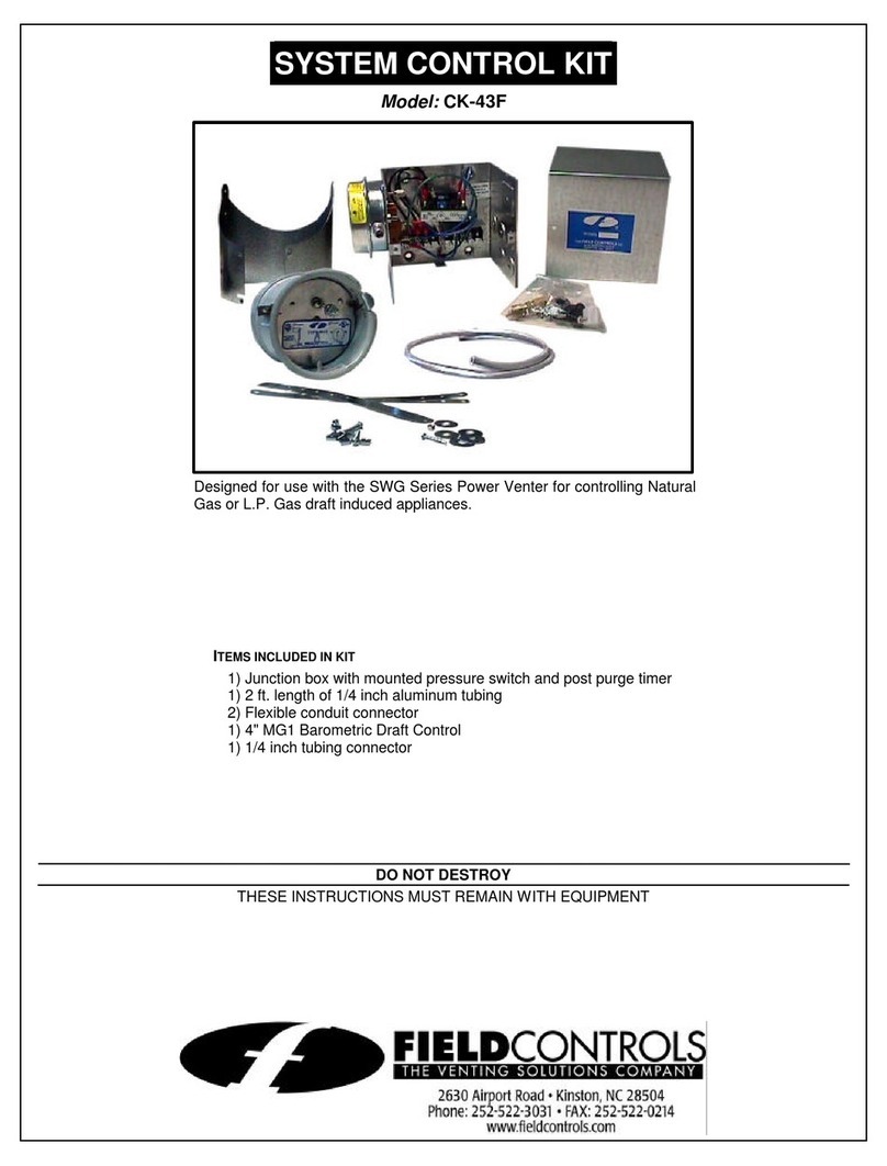 Field Controls CK-43F manual