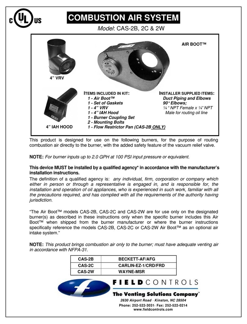 Field Controls 46273500 User manual