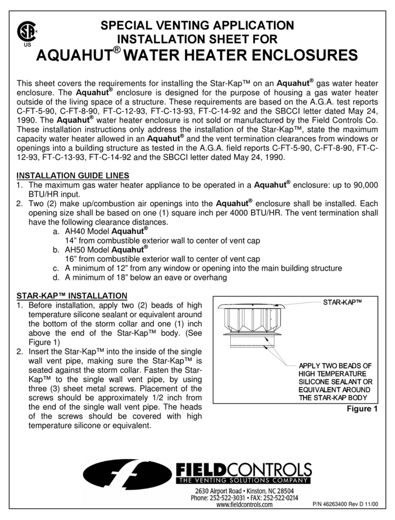 Field Controls 46263400 Assembly instructions