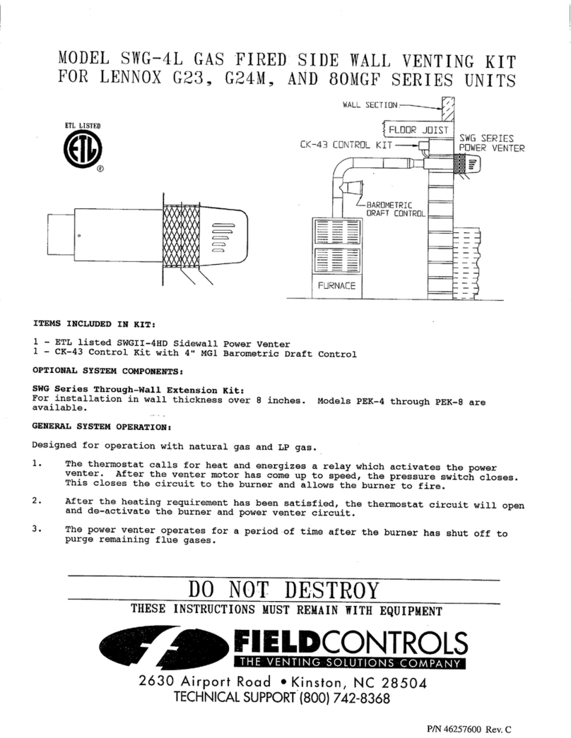 Field Controls 46257600 instructions