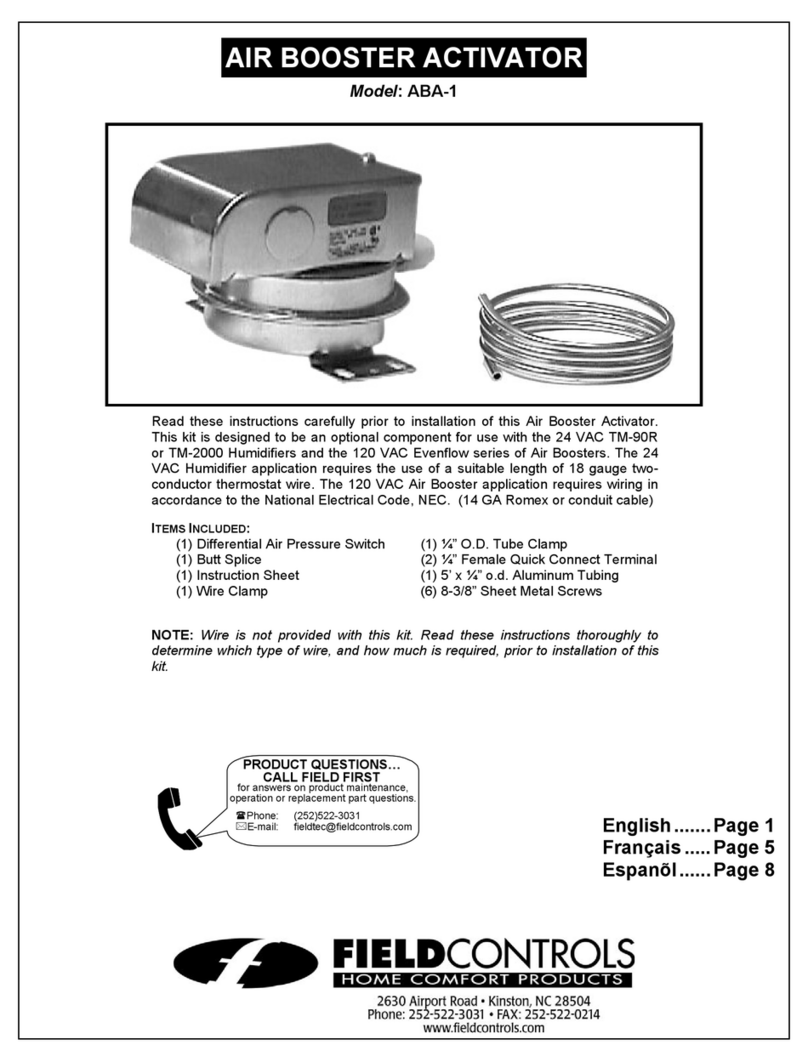 Field Controls 46262500 instructions