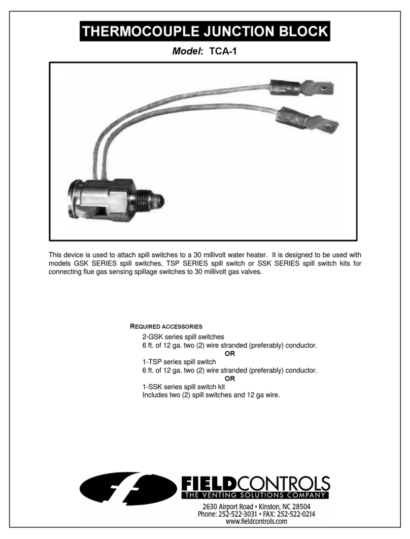 Field Controls 46244900 User manual