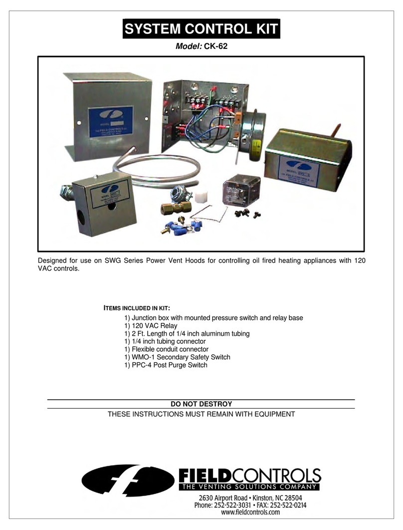 Field Controls 46149200 User manual Field Controls 46149200 User manual
