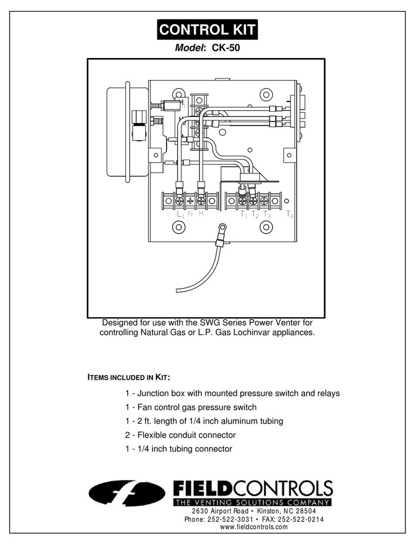 Field Controls 46382500 User manual