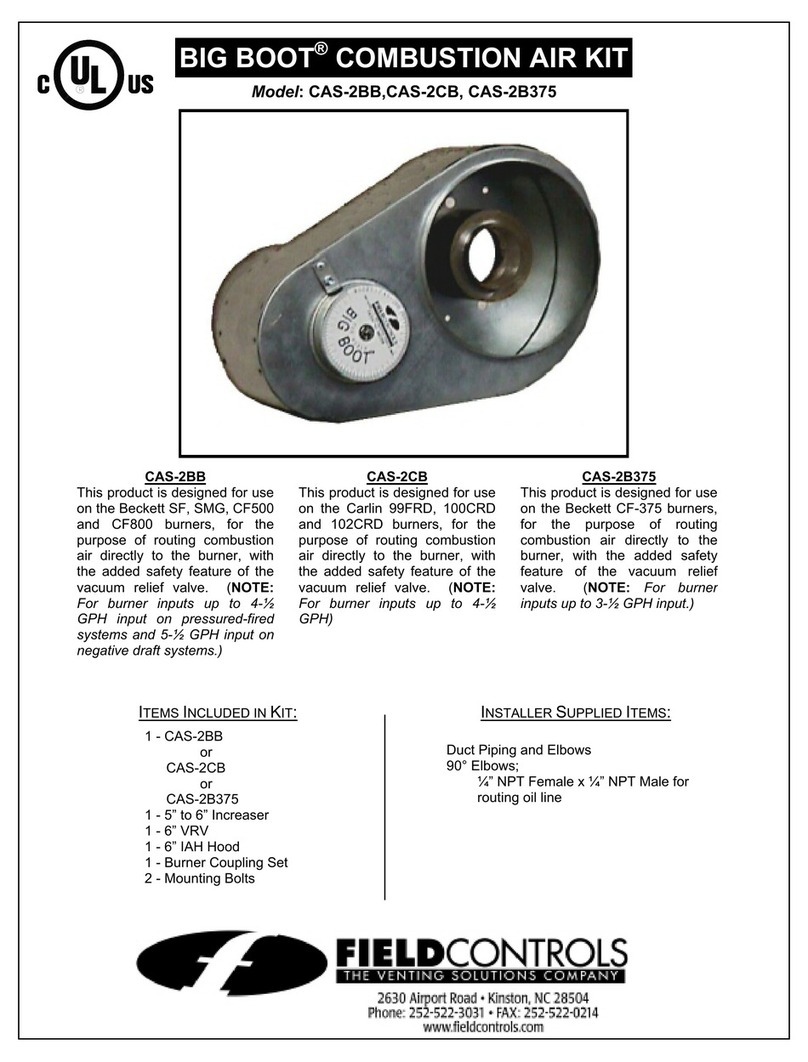 Field Controls 46378300 manual