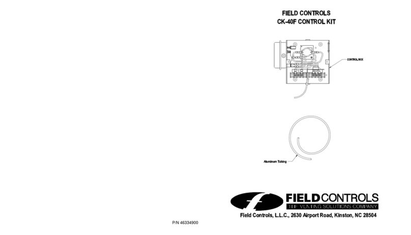 Field Controls 46334900 manual