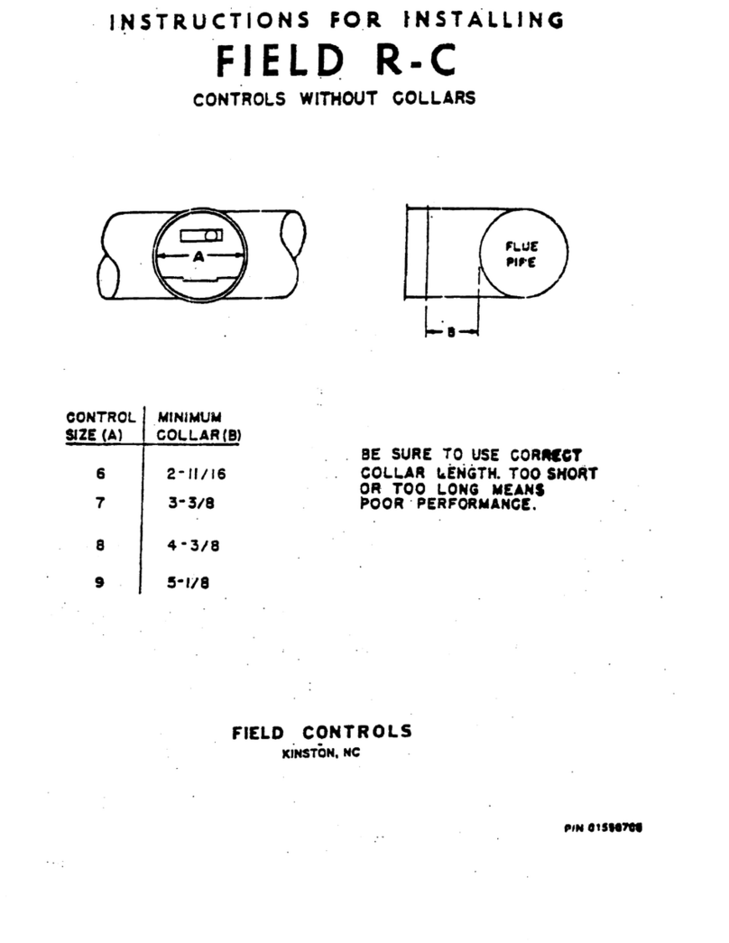 Field Controls 1536760 User manual