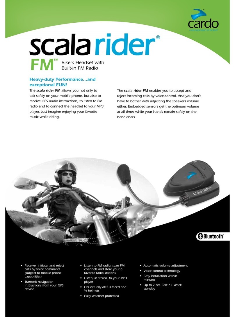 Cardo Systems SCALA RIDER FM - User manual