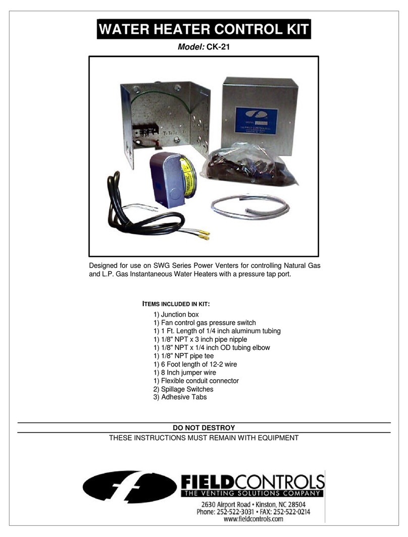 Field Controls 4615900 User manual