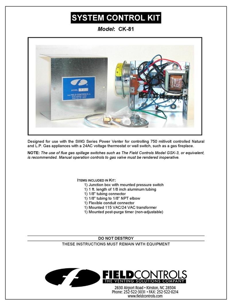 Field Controls 46161700 instructions