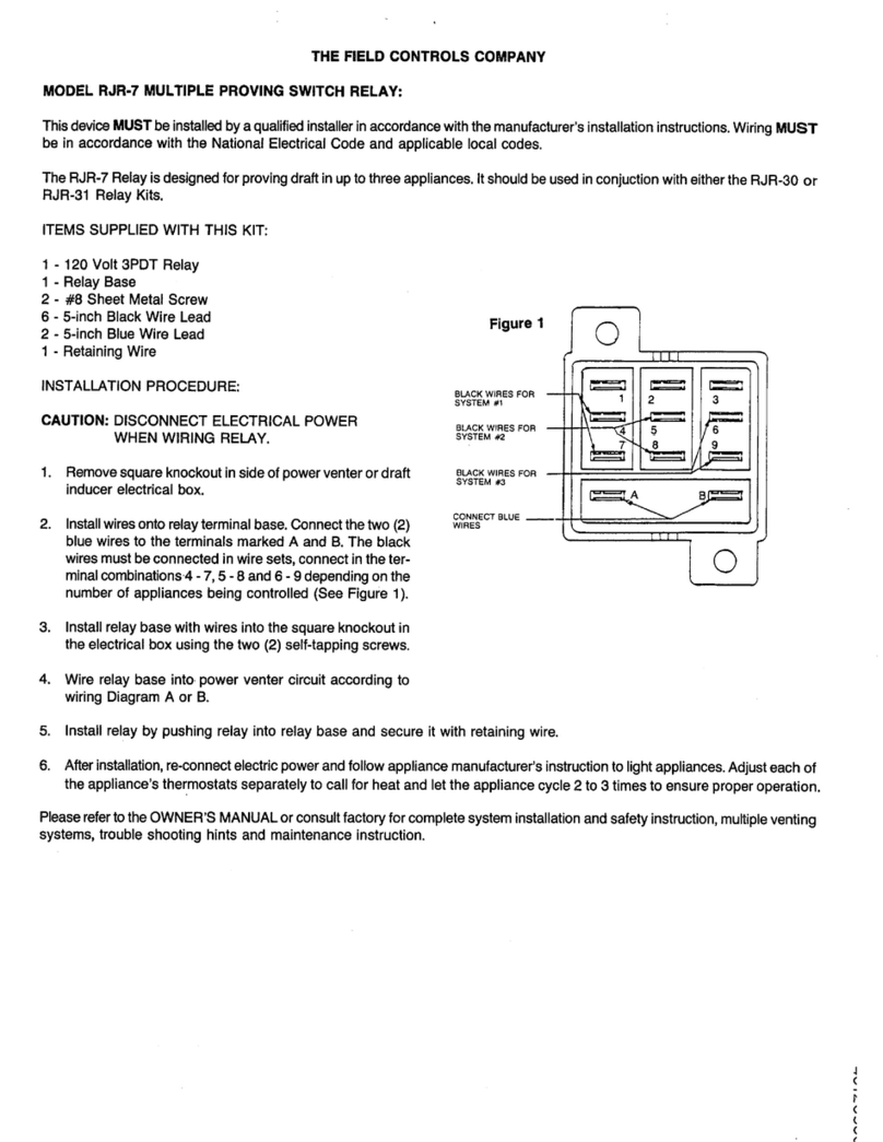 Field Controls 46126500 User manual Field Controls 46126500 User manual