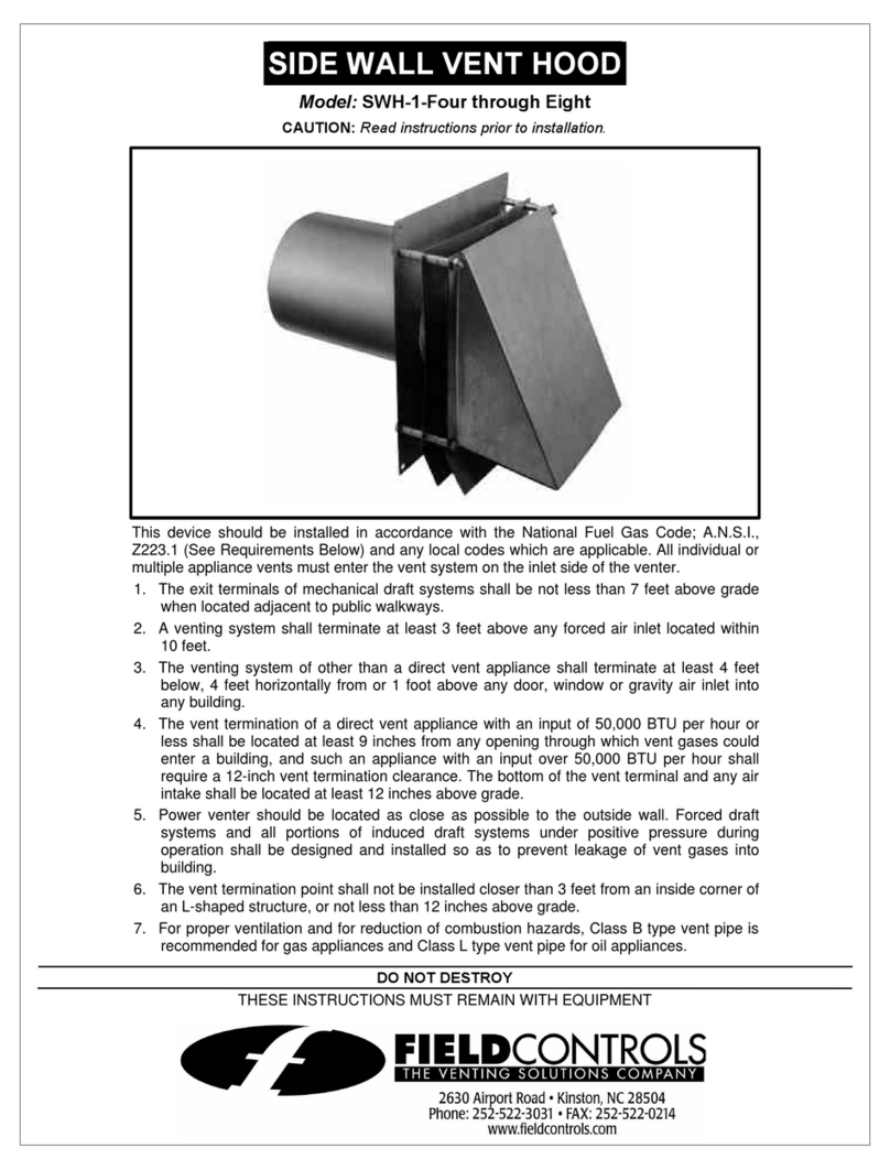 Field Controls 46096300 User manual