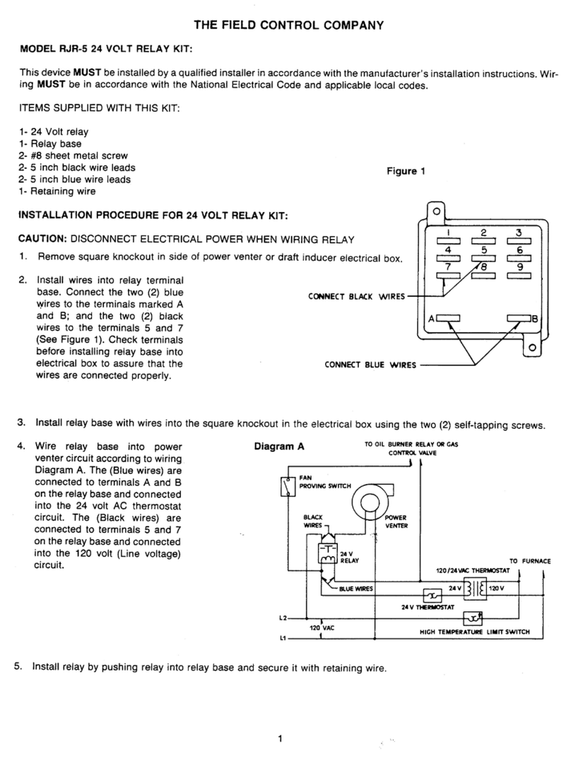 Field Controls 46080800 manual