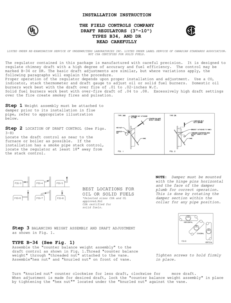 Field Controls 46001000 User manual