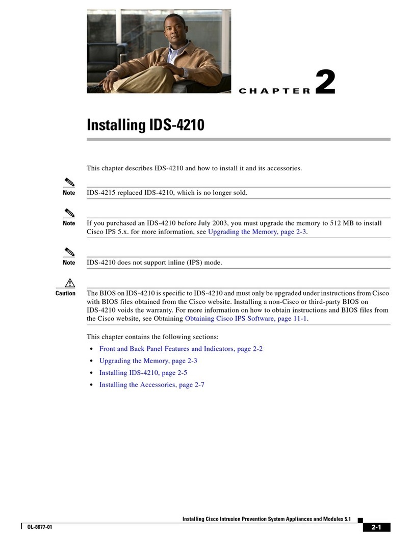 Cisco IDS 4210 - Intrusion Detection Sys 4210... User manual Cisco IDS 4210 - Intrusion Detection Sys 4210... User manual