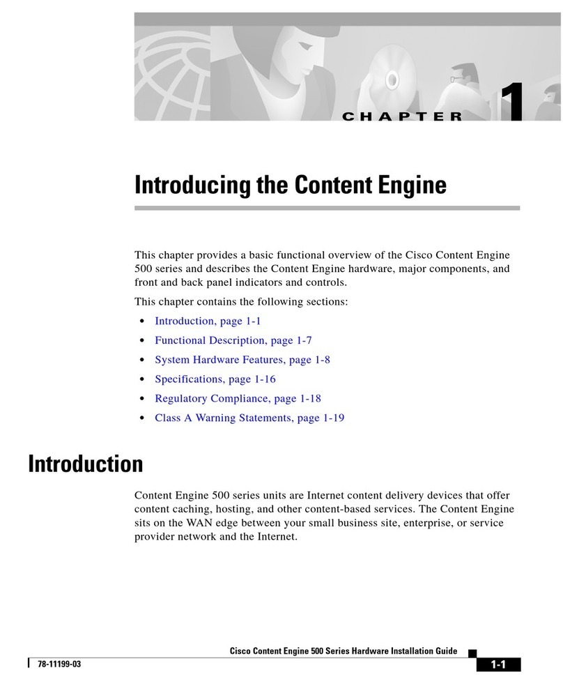 Cisco CE-507 - Content Engine 507 User manual
