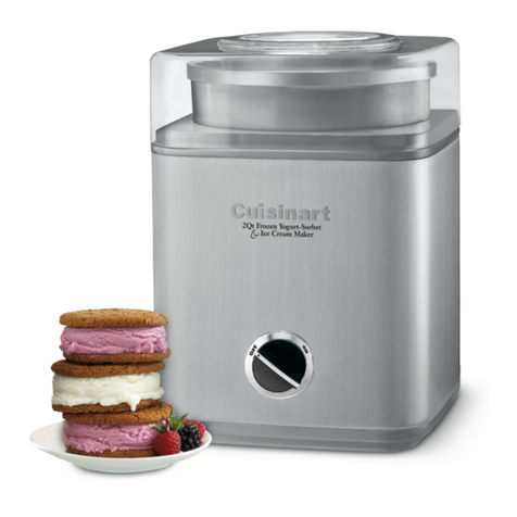 Cuisinart Pure Indulgence ICE-30BC Series Service manual