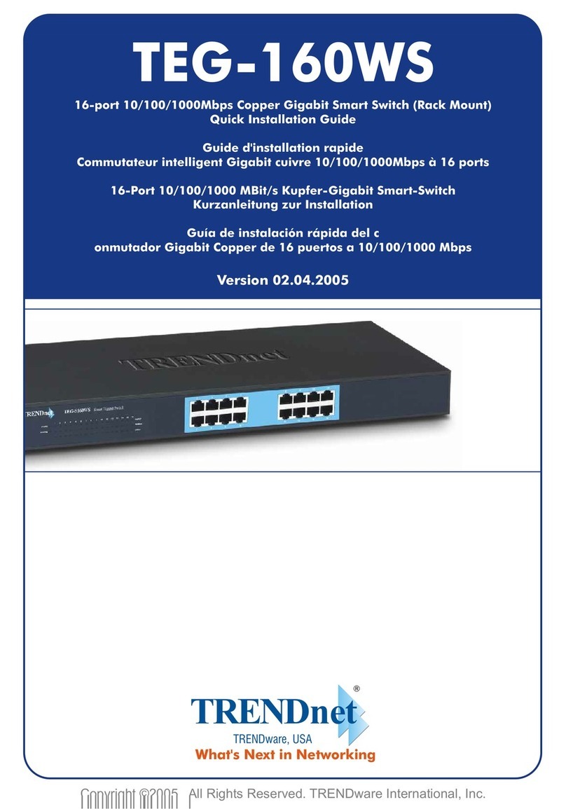 TRENDnet TEG-160WS User manual TRENDnet TEG-160WS User manual