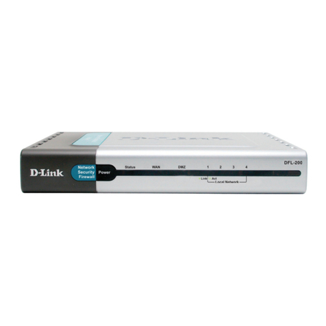 D-Link DFL-200 - Security Appliance User manual D-Link DFL-200 - Security Appliance User manual