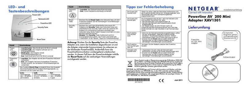 NETGEAR XAV1301v1/XAVB1301v1 User manual