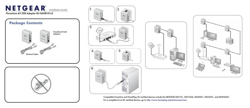 NETGEAR XAV101v2 - Powerline AV Ethernet Adapter installation guide