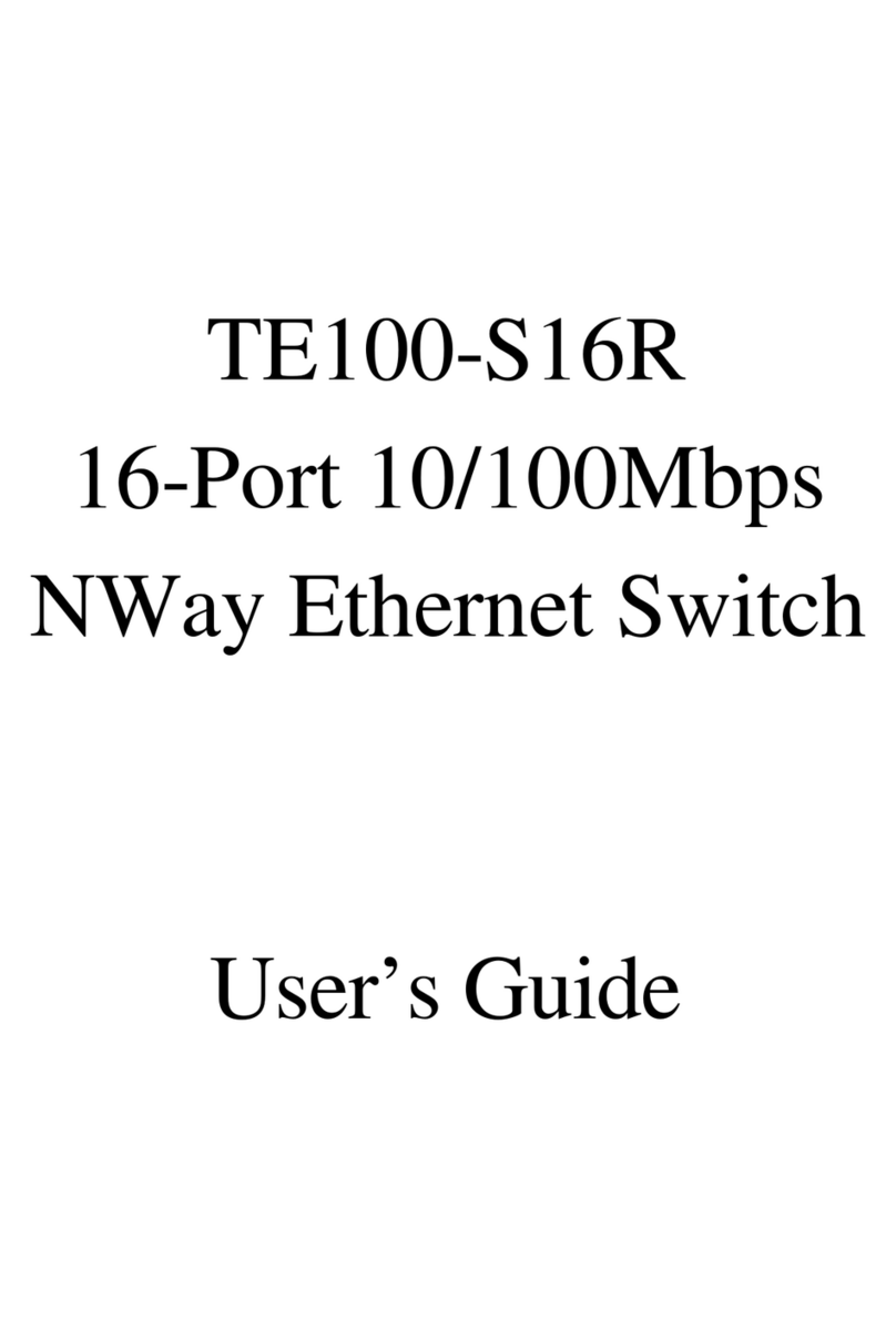 TRENDnet TE100-S16R User manual