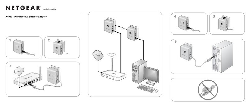 NETGEAR XAV101v1 - Powerline AV Ethernet Adapter User manual