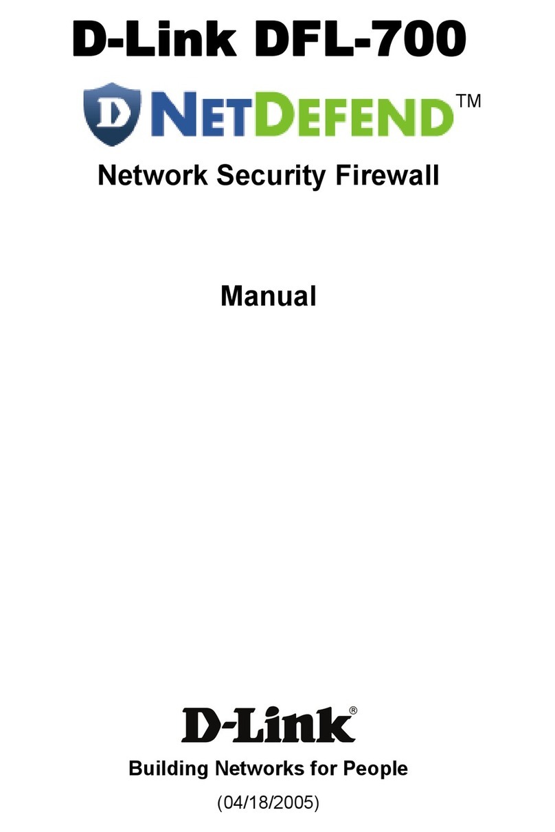 D-Link DFL-700 - Security Appliance User manual D-Link DFL-700 - Security Appliance User manual