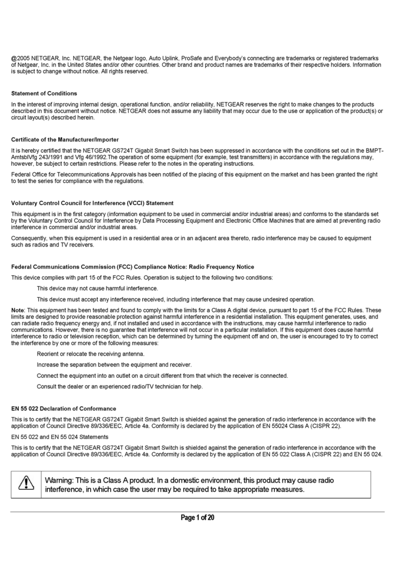 NETGEAR GS724T - ProSafe Switch User manual