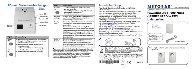 NETGEAR XAV1601 Installationsanleitung
