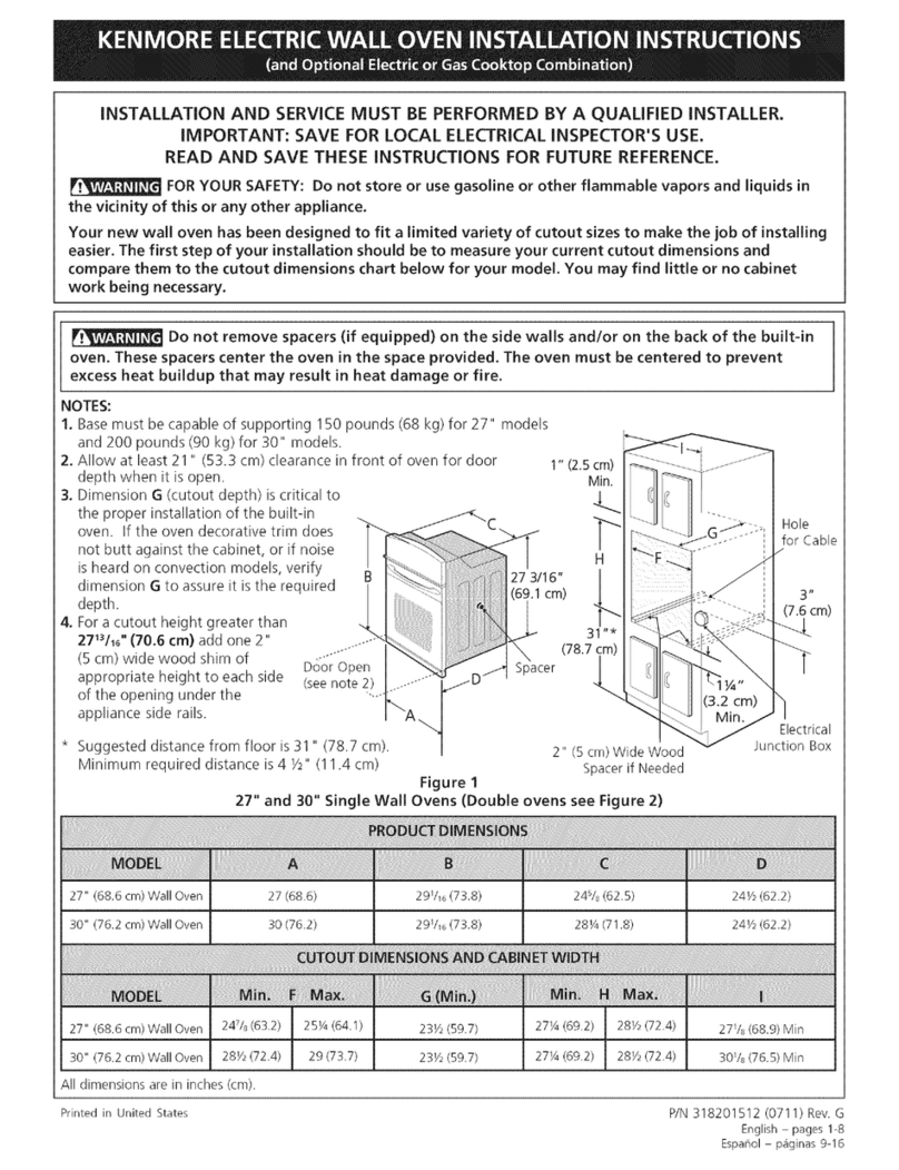 Kenmore 4803 - Elite 30 in. Wall Oven User manual