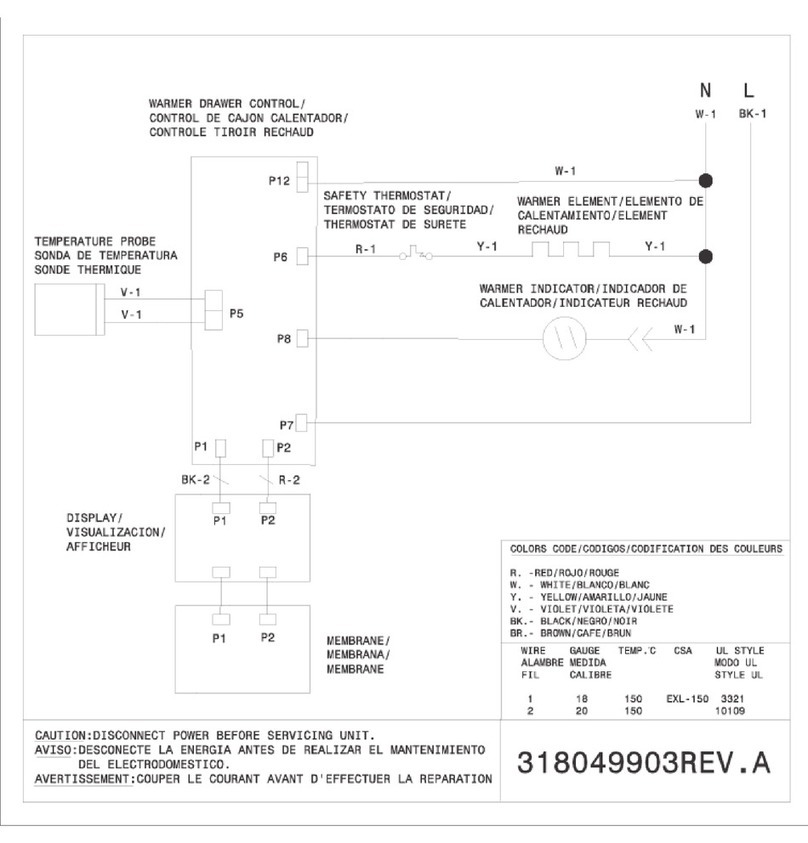 Electrolux Icon E30WD75GSS Wiring diagram