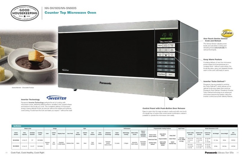 Panasonic Genius NN-SN660S specification