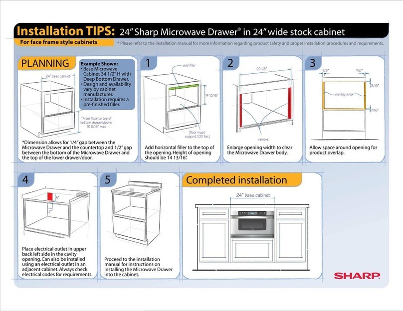 Sharp KB6021MW - 24 Insight Pro Microwave Drawer Assembly instructions