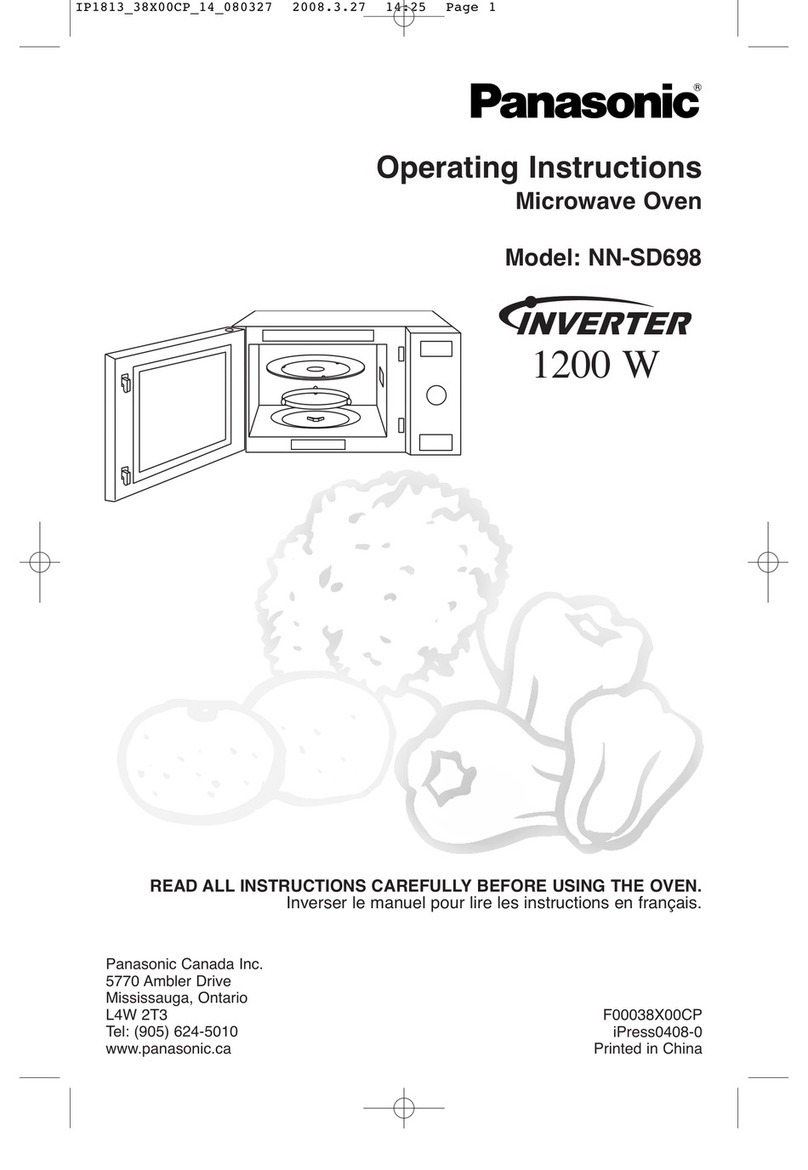 Panasonic NN-SD698S User manual