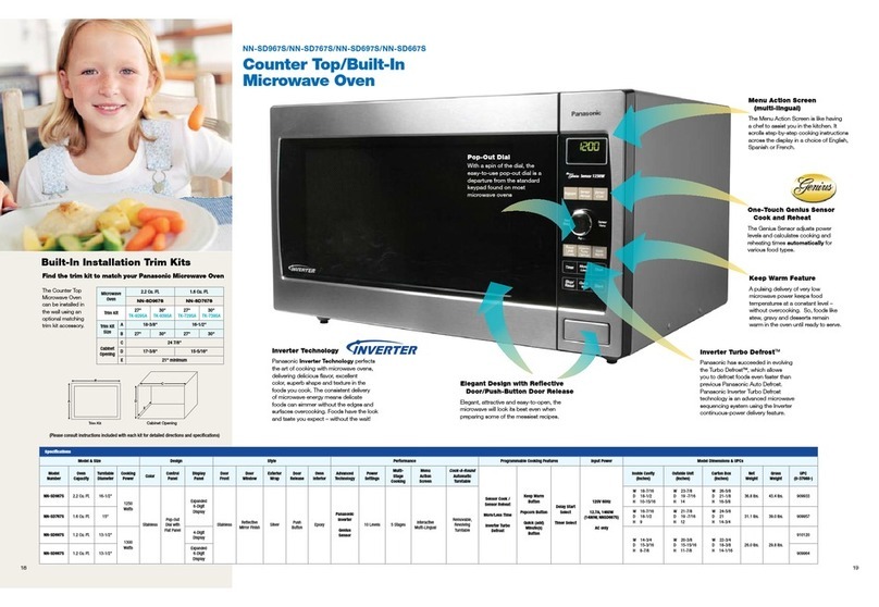 Panasonic NN-SD667S specification
