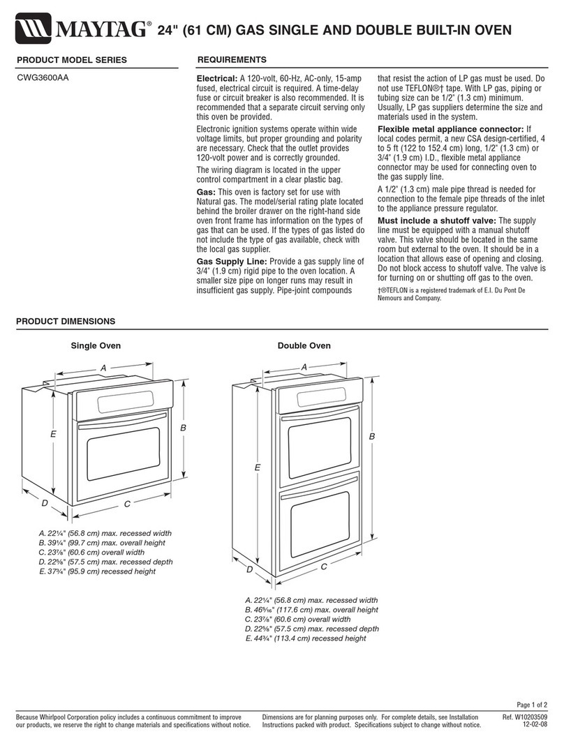 Maytag CWG3600AA Series Parts list manual
