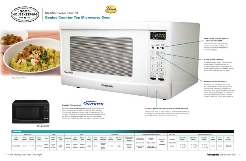 Panasonic NN-SN667WB specification
