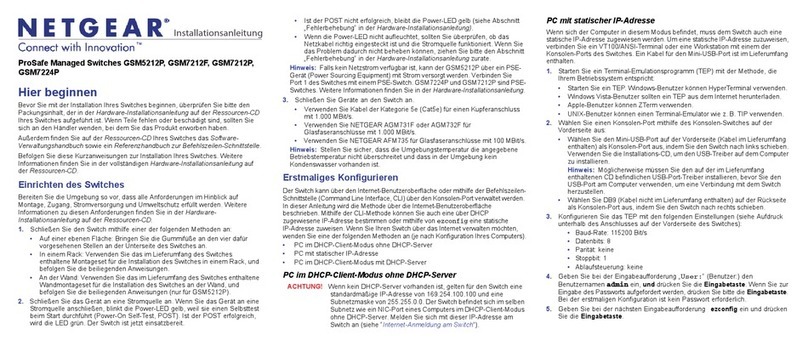 NETGEAR ProSafe GSM5212P User manual