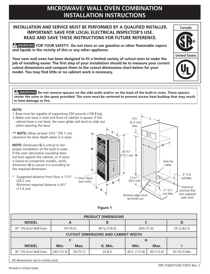 Electrolux ICON E30MC75JPS installation instructions