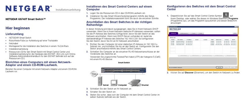 NETGEAR GS748Tv4 Installationsanleitung