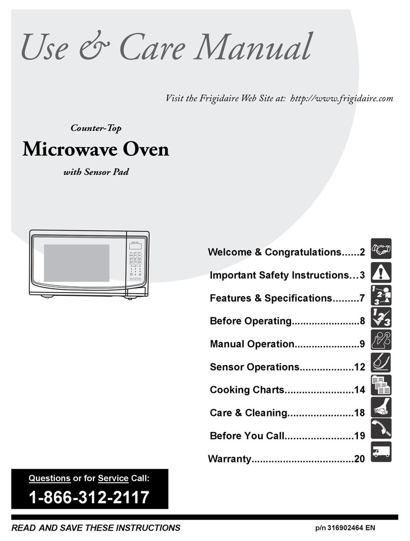 Frigidaire FFCE1431LB use and care manual