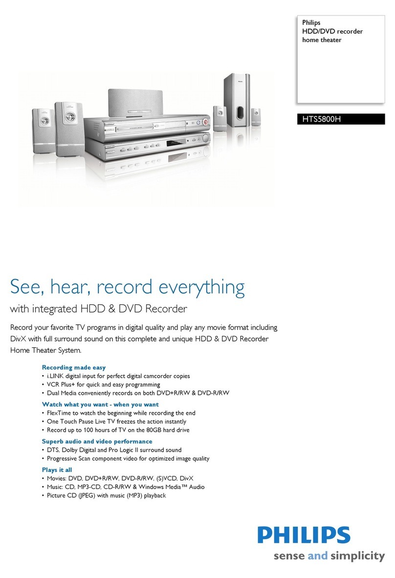 Philips HTS5800H User manual Philips HTS5800H User manual